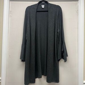 Women's Chico's Gray Cardigan Sweater XL
